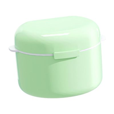 Denture Storage Box with Built-in Filter Screen, PP Materials Leak-Resistant Case for Hygiene, Easy Cleans & Travel Elderly Denture Case with Filter