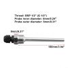 Axorafow 304 Stainless Steel Thermowell for Sensor G1/2 Thread 30200 Mm Tunable Length 6 Mm Id / 8 Mm Od 250c Max Temp 2 Mpa Pressure Rating Solar Water Heater For Hvac Compatible(100mm) view 2