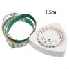 ZWEquipint BMI Tape Measure Retractable Body Mass Index Calculator Tool Waist Hip Ratio Health Tracking One-Handed Operation Integrated BMI Scale Fine Graduations Portable Self-Monitoring 150Cm view 2