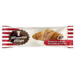 Chocolate-Filled Mini Croissants - Soft Golden Pastries with Cocoa Cream - 24-Unit Pack