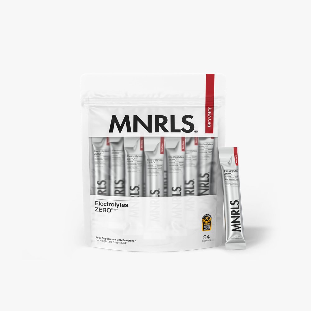 MNRLS Electrolytes ZERO - Berry Cherry | Zero Sugar | 24 stick pack