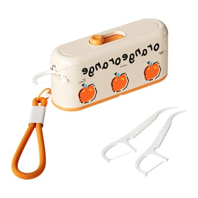 Innovative Auto Opening Floss Case with Easy Refilling Feature and Portable Body Floss Dispenser for Busy Professionals Travel Dentalpick Holder
