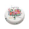 Victoria Sponge champagne Birthday Bouquet themed cake - A delicious traditional vanilla sponge cake with buttercream and a rich apple and raspberry jam, serves 10-12 portions. Baked by bakerdays. view 1