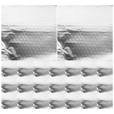 SOESFOUFU 100pcs Sandwich Wrapping Paper: Aluminum Foil Sheets - 12"X12" Food Packaging Sheets for Hot Dog, Food Storage, Baking, Catering, Restaurant, Kitchen Use