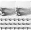 SOESFOUFU 100pcs Sandwich Wrapping Paper: Aluminum Foil Sheets - 12"X12" Food Packaging Sheets for Hot Dog, Food Storage, Baking, Catering, Restaurant, Kitchen Use view 1