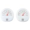Analog Magnetic Refrigerator Thermometer for Indoor Use, -20C to +50C Range, 1C Resolution, ABS Construction, White, with Stand & Mounting Magnet Suitable(2PCS) view 1