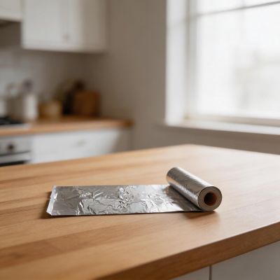 RiseNova Aluminium Foil Roll for Cooking Baking BBQ Wrapping and Covering Food in Oven Freezer Grill Silver Kitchen Tool(300cm)