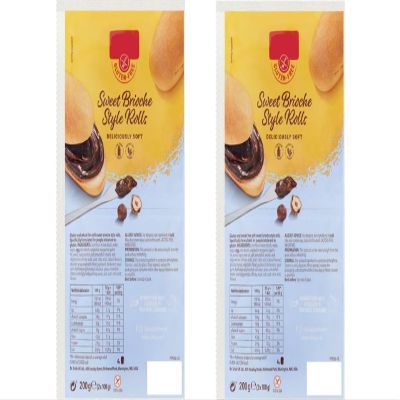 Sweet Brioche Rolls 200g Pack of 2,Each roll contributes to your daily fibre intake, supporting a balanced and nutritious diet