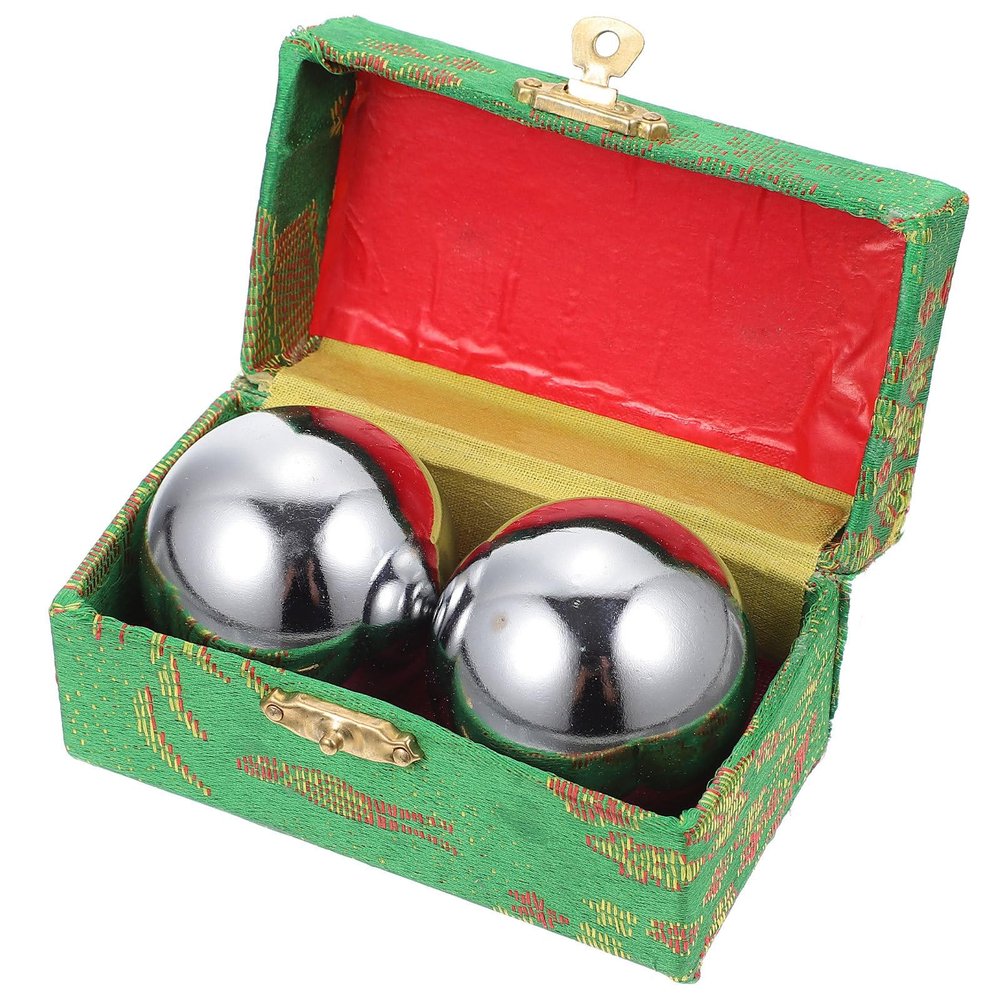 BUTIFULSIC Metal Silver Physical Therapy Sessions and Hand Massage for Injuries Tightness Round Gym Training for Hand Strengthening and Stress Relief