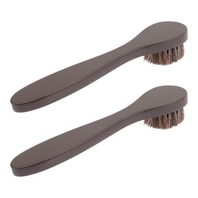 Shoe Brush, Shoe Brush 2Pcs Coffee Cleaning for Boots, Shoes, Car Seats, Sofas, Bags