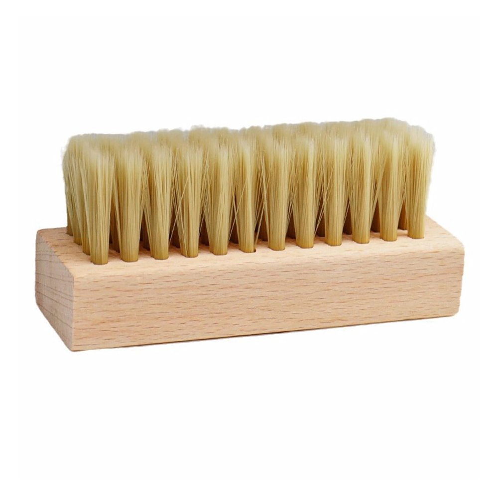 Shoe Brush, Shoe Brush with Soft Bristles, Oiled Design, 9.5cm