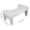 CRAFTHROU Toilet Stool UK with Multi-Functional Design and Non-Slip Pad, Sleek Pp Bathroom Step Stool for Adults, Minimalist Home Footstool for Comfortable Squatting and Toilet Assistance view 2