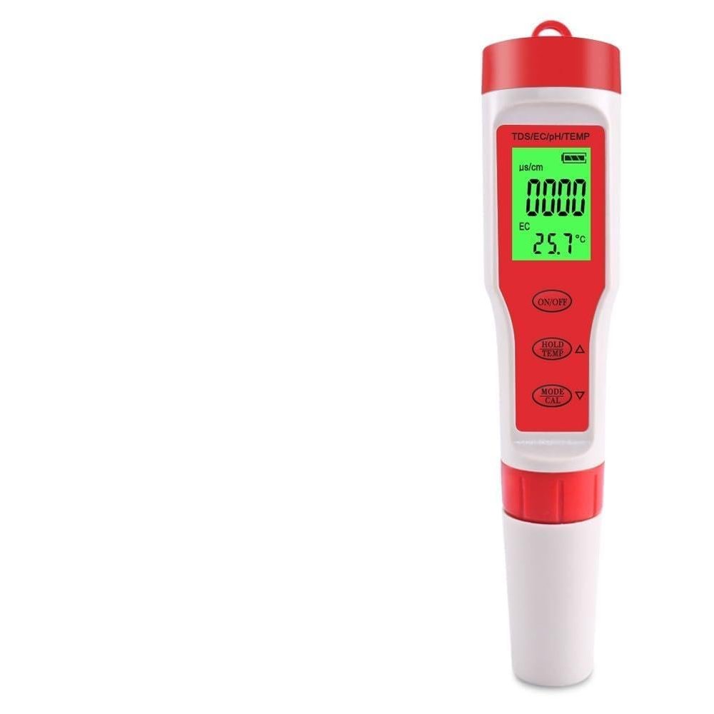 EasyByMall 4 in Water Quality Tester pH Temp Meter with Backlight, Portable Digital Pen for Aquarium Pool Brewing Lab