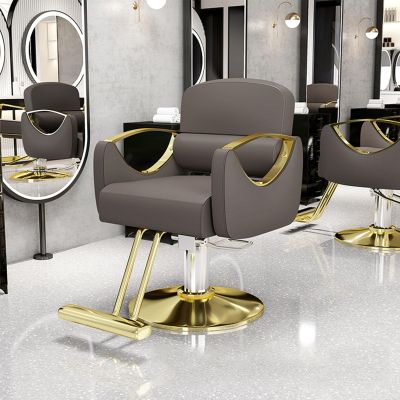 360 Swivel Barber Salon Chair, Adjustable Hydraulic Spa Beauty Equipment for Barbershop & Home Use, Black