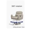 360 Swivel Barber Salon Chair, Adjustable Hydraulic Spa Beauty Equipment for Barbershop & Home Use, Black view 3