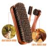 Shoe Brush, Horsehair Suede Shoe Brush Kit Polishing Applicator for Boots Shoes Car Seats Sofas Bags view 4