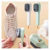 Shoe Brush, Multicolor Shoe Brush Soap Dispenser LongHandle Cleaner ShoesClothes CarSeats Sofas Bags(Green) view 2