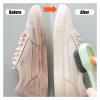 Shoe Brush, Multicolor Shoe Brush Soap Dispenser LongHandle Cleaner ShoesClothes CarSeats Sofas Bags(Green) view 4