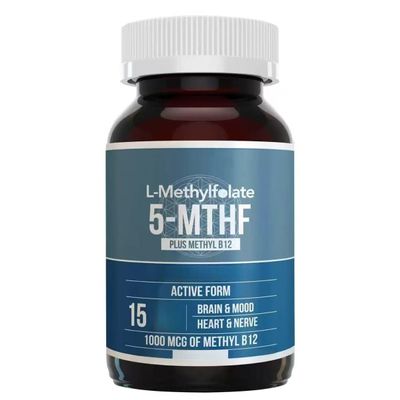Folate - Supports Mood, Methylation, Cognition, Brain, Heart, Nerves Healthy - Bioactive Forms of Vitamin