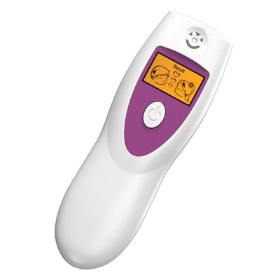 CRAFTHROU Oral Analyzer Halitosis Tester Electronic Plastic Device White Onebutton Operation Portable Breath Quality Monitoring Tool for Home