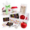 Best Teacher Ever Hamper for Teacher Gifts - Thank You Teacher Hamper Basket with Travel Mug, Apple Stress Ball, Pen, Keychain & Coaster Set. Great for School Leavers, End-of-Term Gifts view 1