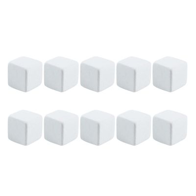 LALAFINA Mineral Calcium Blocks Wear-resistant 10pcs White Aquarium Calcium Stones Providing Essential Minerals for Turtles and Lizards Suitable for Adding into Food Or Water in Turtle