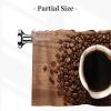 HJFCZH Hot Coffee with Coffee Bean Prints Thoughtful Housewarming Gift 54x18 Inch Peach Skin Layer for a Cozy Kitchen view 3