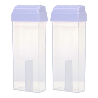 Balacoo 2pcs Depilatory Wax Bottles for Hair Removal, Compact Abs Storage Bottles with Convenient Design, Safe and Reliable for Salon and Travel Packing Use Random Color