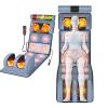 Full Body Vibration Massage Mat with Heat, 10 Motors and 2 Heating Pads for Neck, Back and Shoulders, Grey view 1