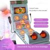 Full Body Vibration Massage Mat with Heat, 10 Motors and 2 Heating Pads for Neck, Back and Shoulders, Grey view 2