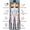 Full Body Vibration Massage Mat with Heat, 10 Motors and 2 Heating Pads for Neck, Back and Shoulders, Grey view 3