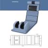 Full Body Vibration Massage Mat with Heat, 10 Motors and 2 Heating Pads for Neck, Back and Shoulders, Grey view 4