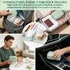 Pill Pouch, A8 Waterproof Pill Organizer Set, Large 714 Day Travel Medicine Organizer, Portable Reusable Binder Design Zippered Pill Storage (Green) view 4