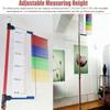Adjustable Vertical Jump Tester for Schools, Metal Training Equipment with Colorful Vane, Ideal for Gym Fitness and Athletic Performance Measurement view 2