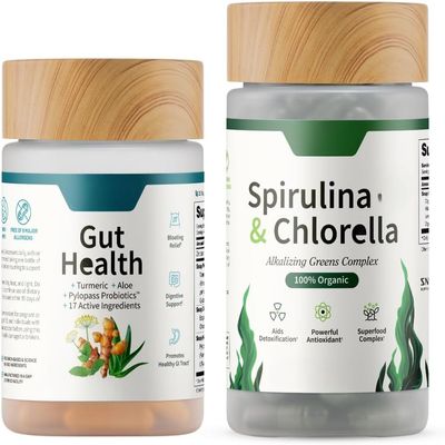 Probiotics + Greens supports digestion, detoxification, energy and immune health - Vegan