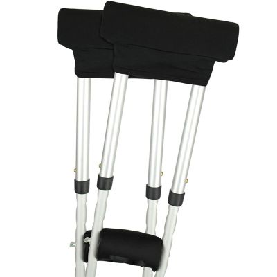 Aiihoo Comfortable Armpit Support Underarm Cushion Pads And Handle for Crutches Crutch Padding Covers Black One Size