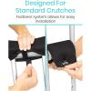 Aiihoo Comfortable Armpit Support Underarm Cushion Pads And Handle for Crutches Crutch Padding Covers Black One Size view 4