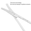 FreshCart Basics Stainless Steel Round Nose Hair Scissors for Safe Trimming Beauty Tools for Men Women Stainless Steel view 2