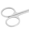 FreshCart Basics Stainless Steel Round Nose Hair Scissors for Safe Trimming Beauty Tools for Men Women Stainless Steel view 3