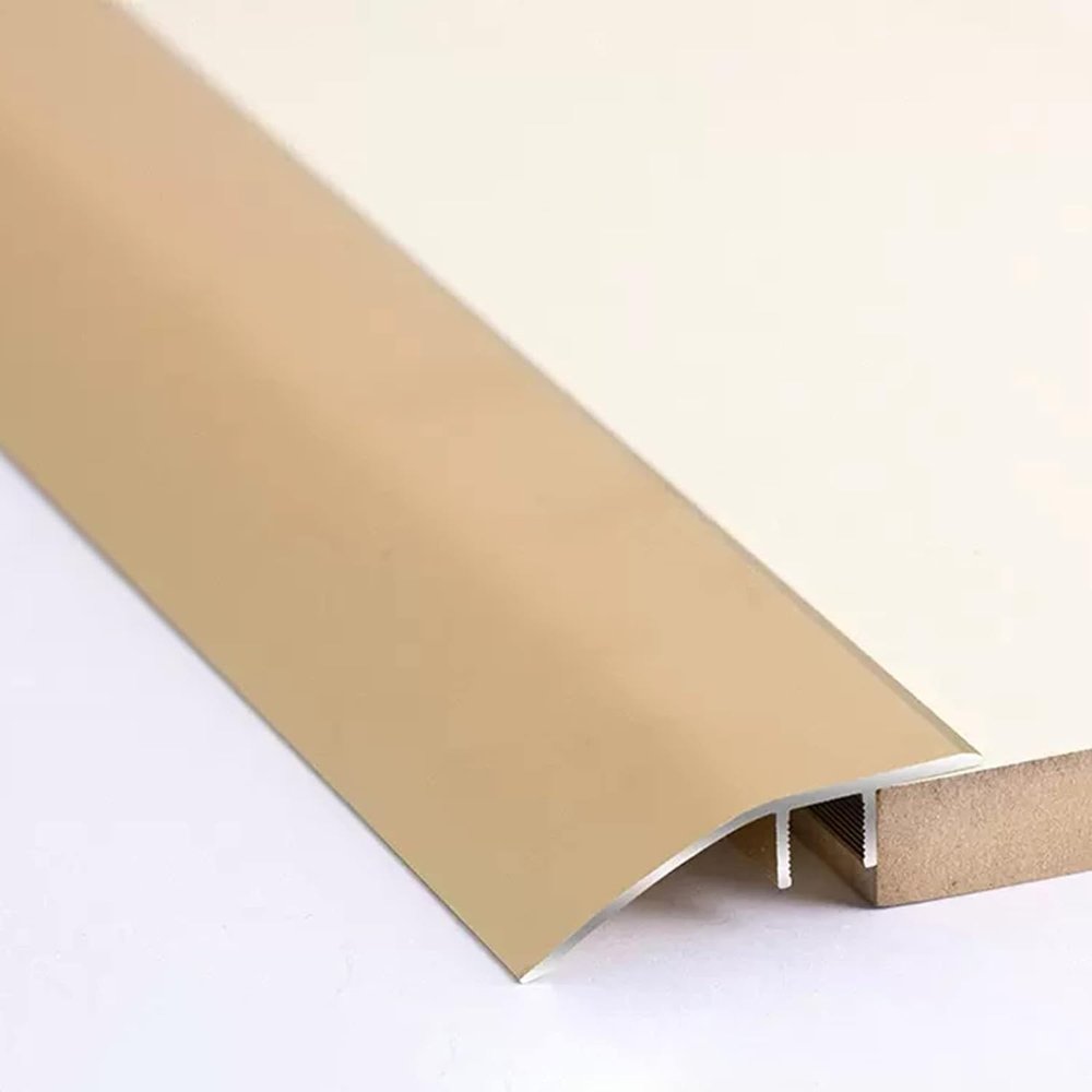 Aluminum Floor Transition Strip, Bridges Gap Between Similar Height Laminate Floors, Door Bar Edge Trim, 1.2m Length for Smooth Flooring Transitions