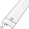 Aluminum Floor Transition Strip, Bridges Gap Between Similar Height Laminate Floors, Door Bar Edge Trim, 1.2m Length for Smooth Flooring Transitions view 3