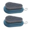 ifundom 2pcs Portable Clothes and Shoes Cleaning Brush Set Made of Sturdy Abs Material, Sturdy Household Laundry Scrub Brushes for Home and Toilet Use view 1