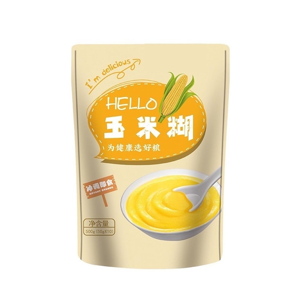 Corn Porridge Powder, 500g - Instant Whole Grain Breakfast Oatmeal Porridge, Easily Make Your Own Rich Corn Porridge