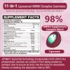 11-in-1 Liposomal NAD Supplement 1000mg Gummies x60, Raspberry Flavor view 2