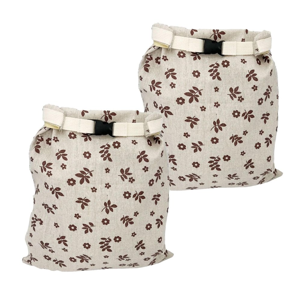 2pcs Beeswaxs Bread Bags for Homemade Bread, Sustainable Reusabl-e Breads Pouches Two Layer Construction Featuring Natural Wax Coating Perfect for Homemade Pouches Two Layer Construction