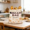 2pcs Beeswaxs Bread Bags for Homemade Bread, Sustainable Reusabl-e Breads Pouches Two Layer Construction Featuring Natural Wax Coating Perfect for Homemade Pouches Two Layer Construction view 3