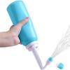 Perineal Bottle for Postpartum Care, 500ml Portable Handheld Upside Down Peri Bottles with Cover, Postpartum Essentials for New Moms (Blue) view 1