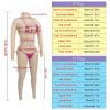 Silicone Full Body Bodysuit Ankle Length Fake Breasts Enhancer Insert and Pee Panty for Crossdresser view 3