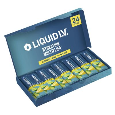 Liquid I.V. Hydration Multiplier Electrolyte Mix, Lemon Lime, 24 Sticks