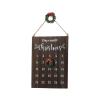 Xjdzineq Holiday Wooden Countdown Calendar Wall Mounted Decoration Family Activity Environmental Conscious Workmanship Participatory Family Arrival Calendar view 3